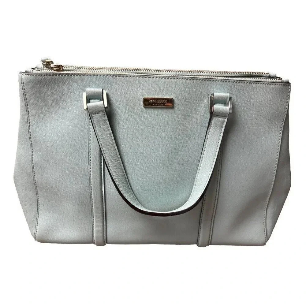 Kate Spade Newbury Lane Grace Blue Loden Detachable Shoulder Strap Satchel Bag